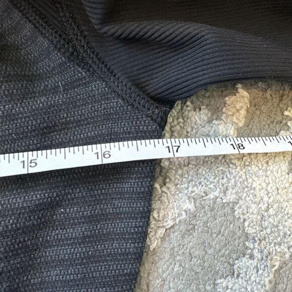 Lululemon Bhakti Yoga Jacket Luon Pique Black Dark‎ Slate / Black Size 6 W4F02S - Picture 12 of 13